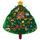 Santa Claus Snowman Christmas Tree Balloons Christmas Decor(Christmas Tree)