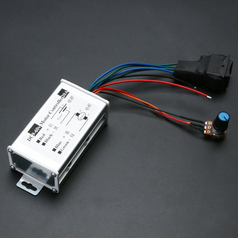 Reversible DC Speed Controller 12V24V36V48V60V Motor Driver PWM Controller A