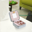 Travel Cosmetic Leather Jewelry Box Necklace Ring Display Storage Case Organizer