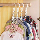 8hooks Hanger Coat Folding Space Shirts Clothes Holders Household Non-slip S3B1