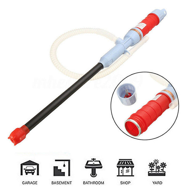 Water Pump Liquid Transfer Gas Oil 62cm Safely Siphon Battery Operated ElectriM&