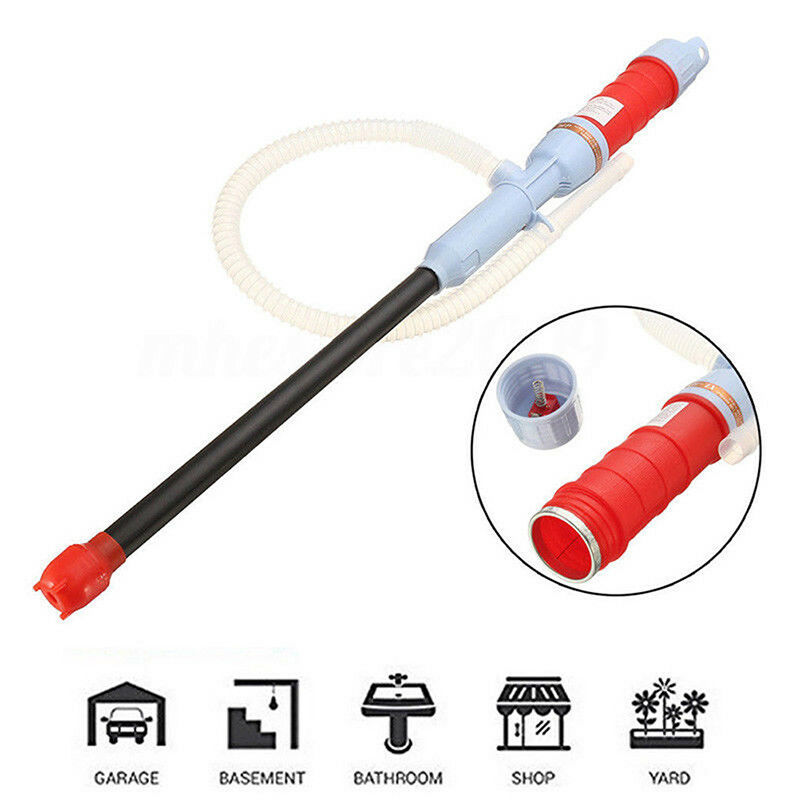 Water Pump Liquid Transfer Gas Oil 62cm Safely Siphon Battery Operated ElectriM&