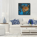 5D DIY Full Drill Diamond Painting Leaf Tiger Cross Stitch Embroidery Craft