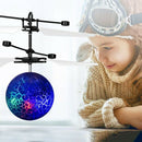 Fantastic Infrared Induction Drone Flying Flash LED Lighting Ball HelicopterI6L7