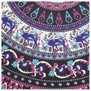 Round Print Bohemian Mandala Tapestry Wall Hanging Picnic Beach Towel Blank E6N2