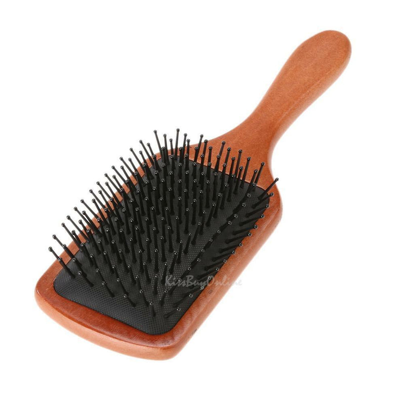 Professional Wooden Large Paddle Hairbrush Hair Massage Salon Styling Comb Brush