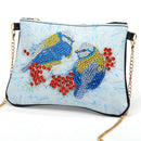 DIY Bird Special Shaped Diamond Painting Women Leather Chain Shoulder Bags
