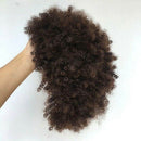 African Black Little Curly Hair Short Hair Wave Head Brown Lady Wig Europea