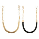 2Pieces PU Leather Braided Bag Strap Handbag Handle Bag Chain Replacement