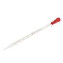 2PCS 2ml Glass Pipette & Rubber Bulb Laboratory Chemistry Dropper Dispensing