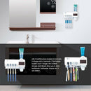 Solar UV Light Ultraviolet Toothbrush Sterilizer Automatic Toothpaste Dispe J1D3