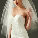 Multi Layer Bridal Wedding Veils Headpieces Length White 80cm Fluffy