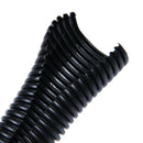 20 Ft 1 inch Split Wire Loom Conduit Polyethylene Tubing Black Color Sleeve G9Q2
