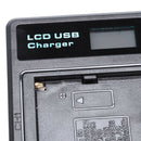 2 Pcs Np-F550 Battery And Lcd Dual Battery Usb Charger For Sony Np-F550 Bat