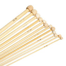 Natural Color Natural Bamboo Single Pointed Afghan Tunisian Crochet Hooks N