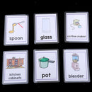 96PCS Word Activity Playing Flash Cards Pocket Card Kitchenware & Furniture