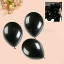 100x Latex Balloon Party Wedding Decor Birthday Celebrate Black High Quality 10"