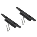 Pack of 2 Pieces 163mm UV Resistant Black Nylon Kayak Canoe Marine Boat Dinghy
