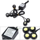 4in1 Kit 12V Hawkeye LED Car Emergency Strobe Lights DRL Wireless Remote Control