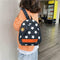 Women Canvas Backpack Teenager Girls Schoolbag Large Knapsack (Navy Blue)