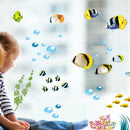 Dolphin Fish Aquarium Ocean Wall Stickers For Kids Rooms Bathroom Kitchen DSEAU