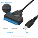6Gbps Type C to SATA III Converter Cable Support 2.5 inch SATA SSD Adapter