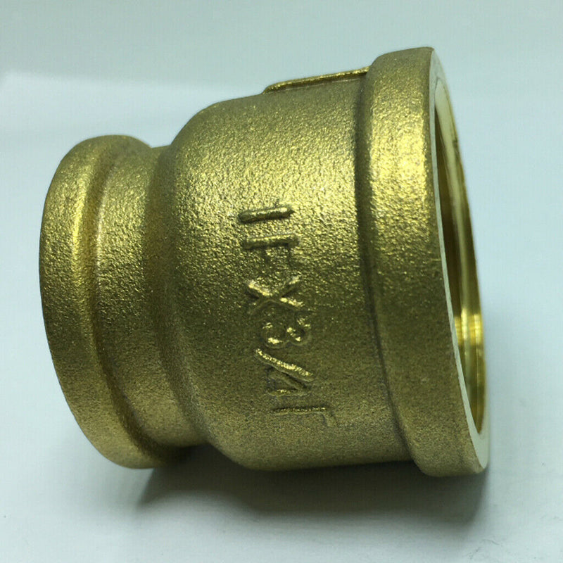 1 Pc Double Female Brass Thread Straight Adapter Connector Fitting DN25xDN20