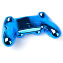 Chrome Blue Full Housing Shell Case Button Kit Parts for Sony PS4 Controller