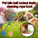 Dog Chew Toys Play Puppy Knot Fun Tough Strong Throw Bite Rope Fetch Cotton M0U2