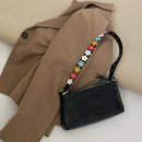 Casual Flower Pattern Strap Underarm Tote Women Leather Shoulder Clutch Bag