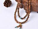108 Beads Sandalwood Buddhist Buddha Meditation Prayer  Mala Bracelets Necklace