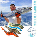 5pcs 130mm 12.7g Soft Fishing Lures Aluminum Plate Inside Artificial Baits