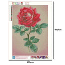 5D DIY Full Drill Diamond Painting Cross Stitch Embroidery Kit (Flower01)