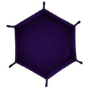 Double Side Dice Tray PU Leather Hexagon Tray Holder for Dungeons&Dragons A