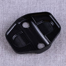 6pcs Black ABS Car Door Lock Trim Covers Fit For Jeep Wrangler JL 2018