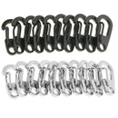 20Pcs Mini Alloy Key Buckles Snap Spring Clip Hooks Carabiner Keychain 26mm