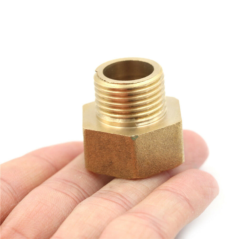 Metal Brass Metric BSP G 3/4" Female to NPT 1/2" Male Pipe Fitting Adapter  Gw