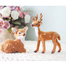 Set of 4 Artificial Mini Deer Fairy Garden Micro Landscape Garden Decoration