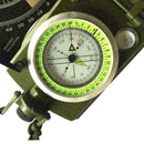 1* Professional Military Pocket Metal Sighting Compass Clinometer Camping H N0I1