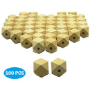 100PCS Wooden Beads Diameter Wood Craft Beads for DIY Jewellery Accessories