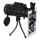 Zoom HD Lens Optical Monocular Telescope Prism Tripod Clip For Smartphone 40X60
