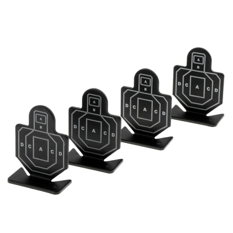 4pcs Metal Practice Silhouette Shooting Aim Target Mini Plinking Targets