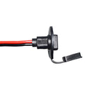 2 Pieces Weatherproof 30cm SAE Socket Sidewall Port Cable