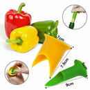 4x Pepper Cutter Corer Slicer Tomato Fruit Vegetable Kitchen Tools Creative