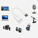 USB Male to 2x 3.5mm Jack Headphone/Microphone Socket AUX Audio Adapter Ca HZE
