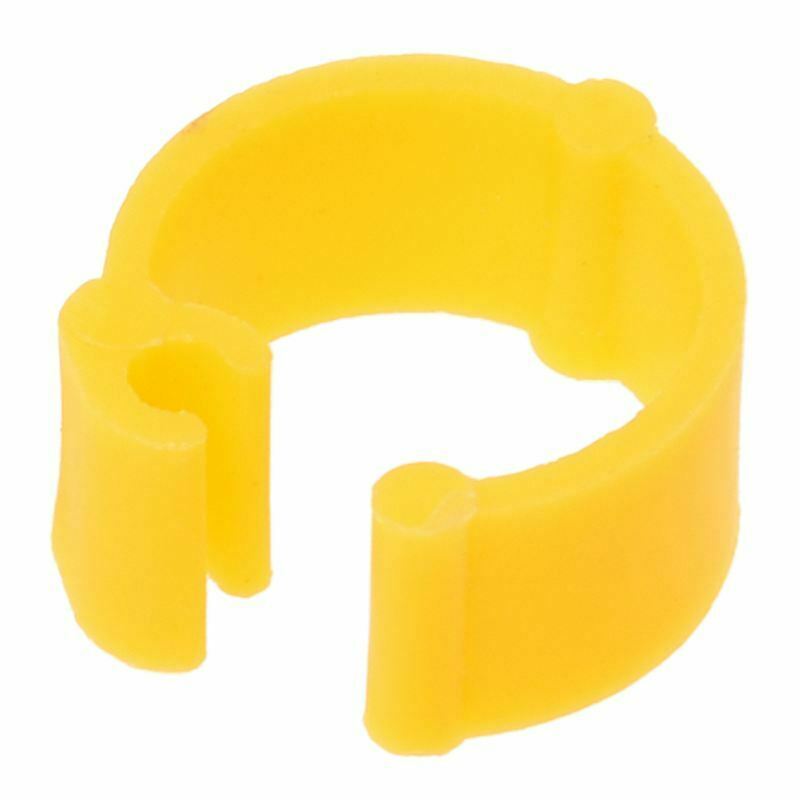 100Pcs Mixed Color Pigeon Leg plastic Foot Rings Band Inner Diameter 8mm Hi
