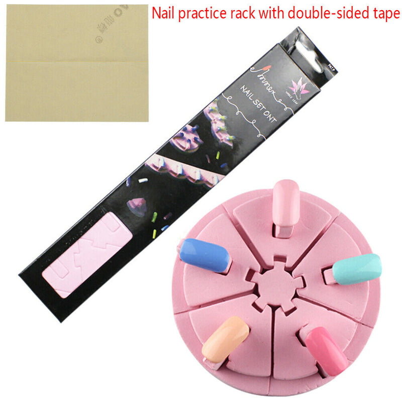 1Pc Seat Training Frame Diy Nail Art Display Practice Stand Holder Support To Bj