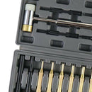 Hammer and Punch Set Brass, Steel, Plastic Punches, Storage Case Gunsmithing