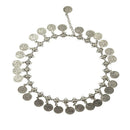 Women Gypsy Festival Bohemian Coin Tassel Pendants Statement Bib Necklace
