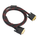 DVI-I 24+5 Turn To VGA Connect Wire Cable Male to Male Video Line 4.6ft.